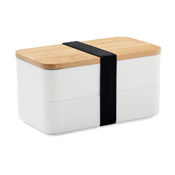 Lunch box z bambusową pokrywką Baaks