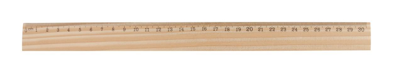 Pine Wood Ruler ThreeO - Natural