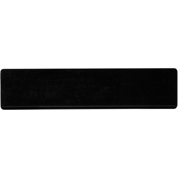 Refari 15 cm recycled plastic ruler - Black