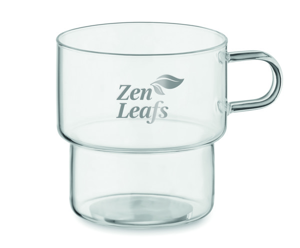 Boromug stackable mug, 300 ml borosilicate glass