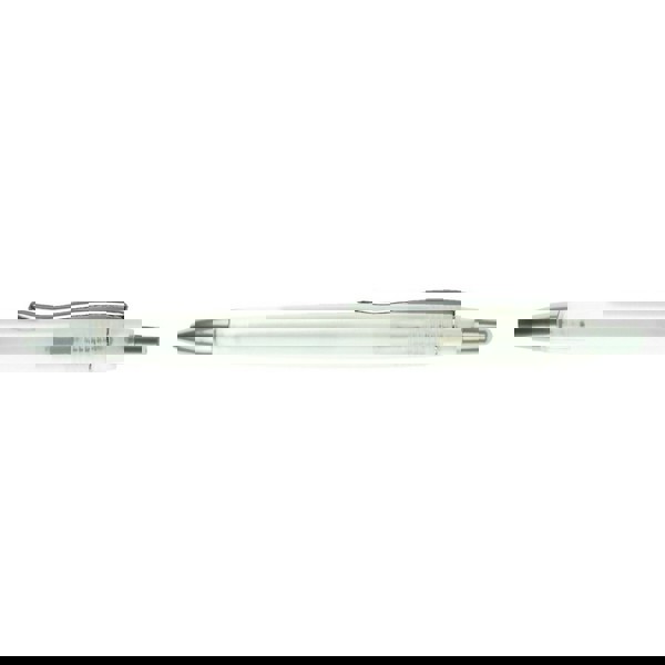 Notizbuch ca. A6 mit Kugelschreiber - weiß