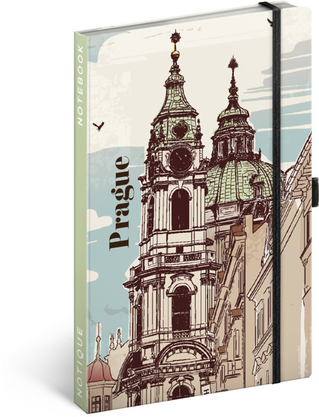Notique Notes Praha, Linkovaný, 13 x 21 cm