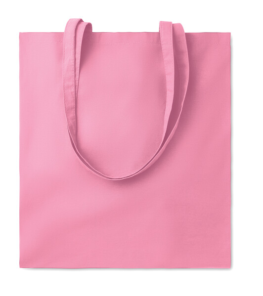 Shopper in cotone 140gr Cottonel Colour + - Rosa Baby