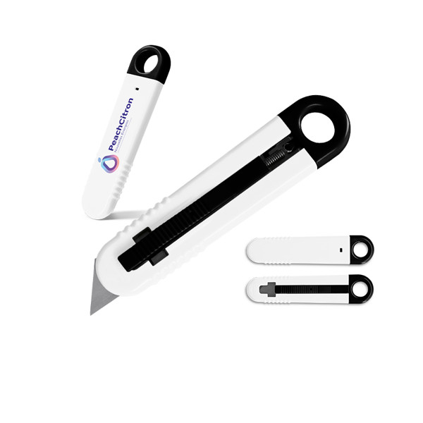 CUTTER PLASTIQUE A LAME AUTO-RETRACTABLE