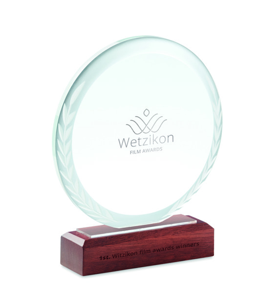Plaque trophée ronde Keen