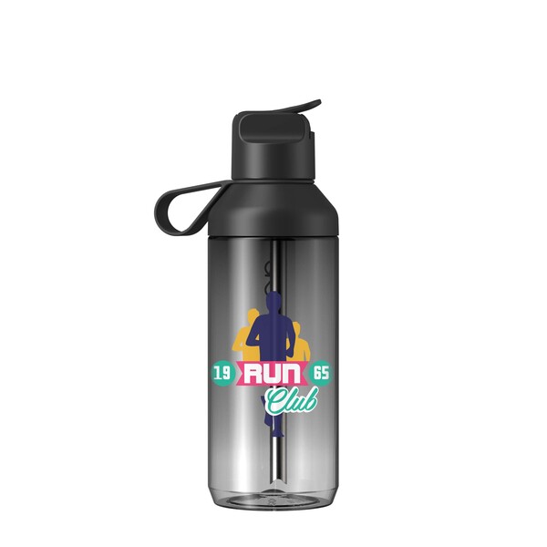 Ocean Bottle GO Clear 710 ml water bottle - Obsidian Black