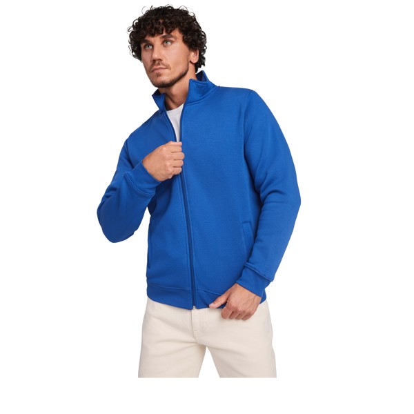 Maglione unisex con cerniera intera Ulan - Verde bottiglia / M