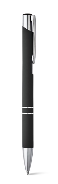 BETA SOFT. Ball pen in aluminium - Black