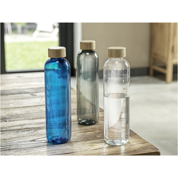 Garrafa de água de plástico reciclado de 950 ml "Ziggs" - Transparente
