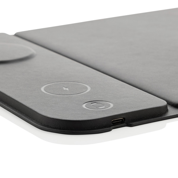 Swiss Peak charging mousepad 15W, recycled PU