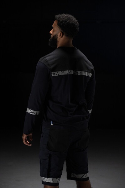 7002 T-SHIRT L.S PGL Grey/Black L
