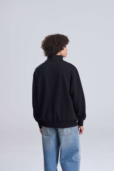 Campus Full Zip Sweat - Deep Black / 2XL