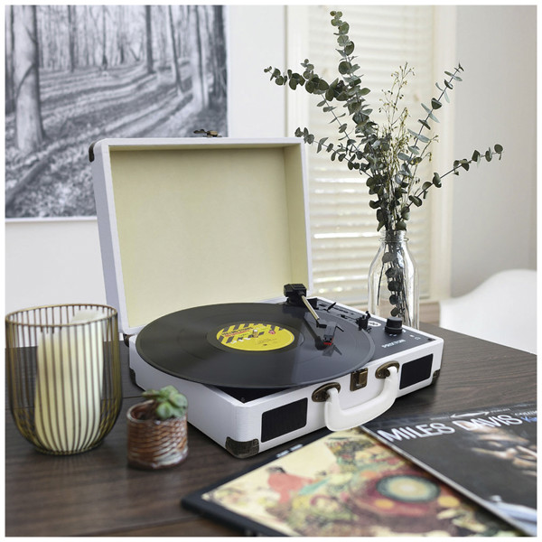 Prixton VC400 Vinyl MP3 Player - weiss