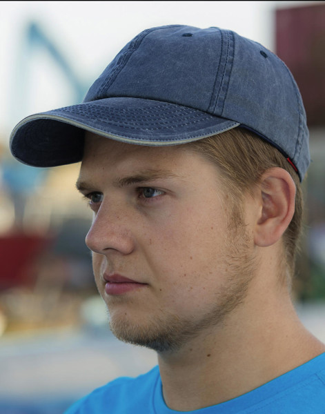Fine Cotton Twill Cap - Olive / Stone / ONE SIZE