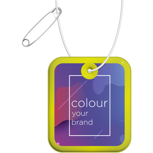 Pendente refletor de PVC retangular XXL RFX™ - Amarelo neón
