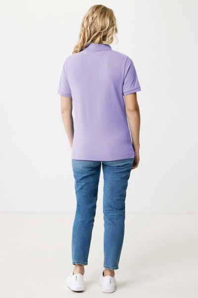 Polo en coton piqué et recyclé Iqoniq Yosemite - Lavender / XXS