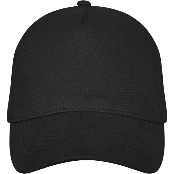 Boné de 5 painéis de 260 g/m² Doyle - Preto liso