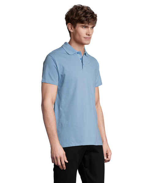 SPRING II  Polo homen  210g - Azul CéuXXL