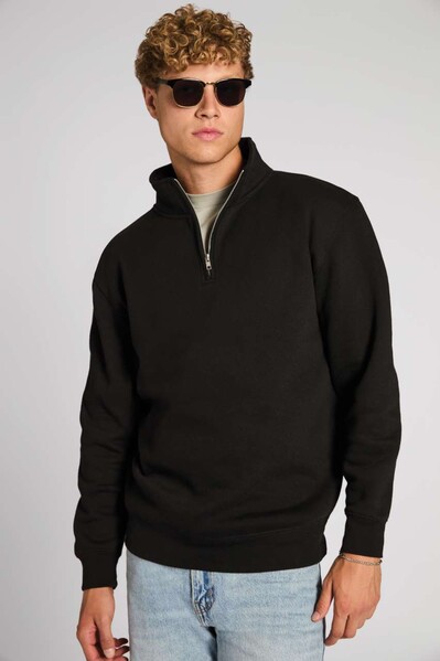 Premium Quarter Zip - Smoke / XS