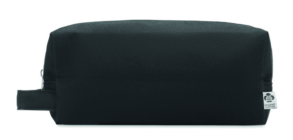 Canvas cosmetic bag 220 gr/m² Bia - Black
