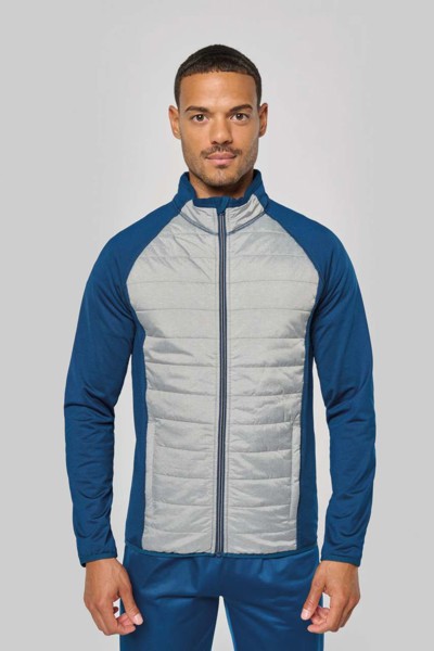 Dual-Fabric Sports Jacket - Dark Royal Blue / Black / XS