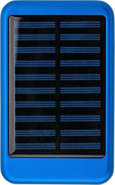 Chargeur solaire en aluminium Tycho - bleu