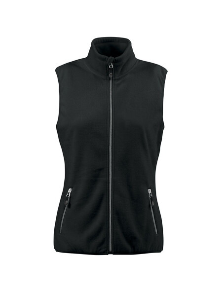 Printer Sideflip Lady Fleece Vest Black L