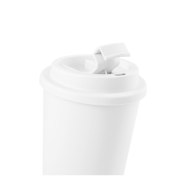 CUPPARI. Tasse de voyage 100% PP - Blanc