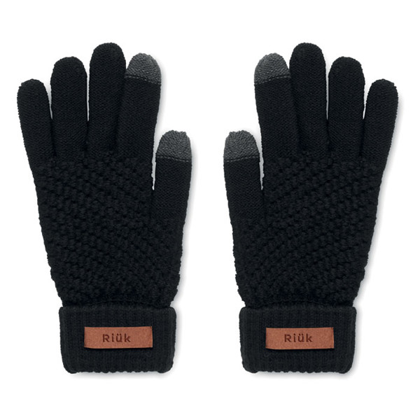 Takai gloves RPET, smartphone compatible - Black