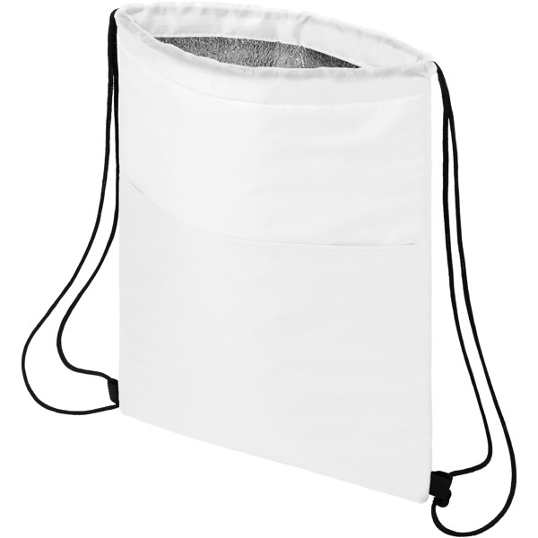 Sac isotherme Oriole avec cordon et capacité de 12 canettes 5L - Blanc