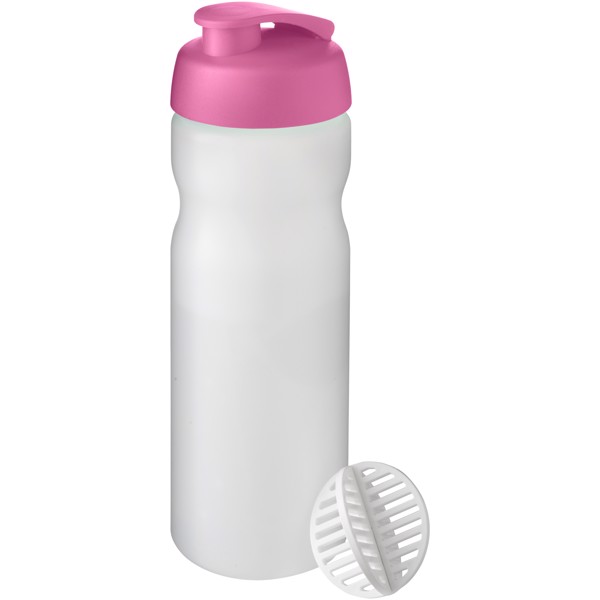 Borraccia sportiva Baseline Plus da 650 ml - Magenta / Trasparente satinato