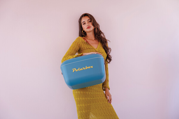 POLARBOX Glacière Large 20L vintage Original - Bleu