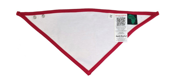 Bandana Bib - White / Red / ONE SIZE