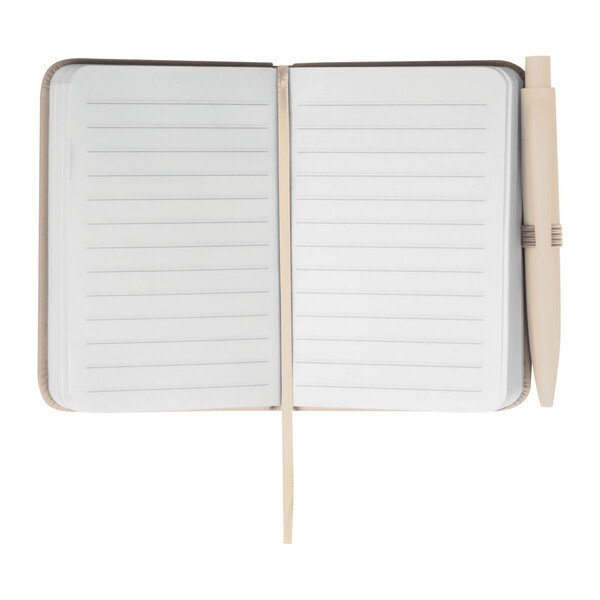 A7 Notebook with Ballpoint Pen San Antonio - Beige