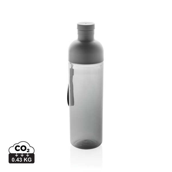 Nepriepustná fľaša na vodu Impact 600ml z RCS RPET - Čierna