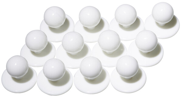 7906 BUTTONS 12-PACK WHITE