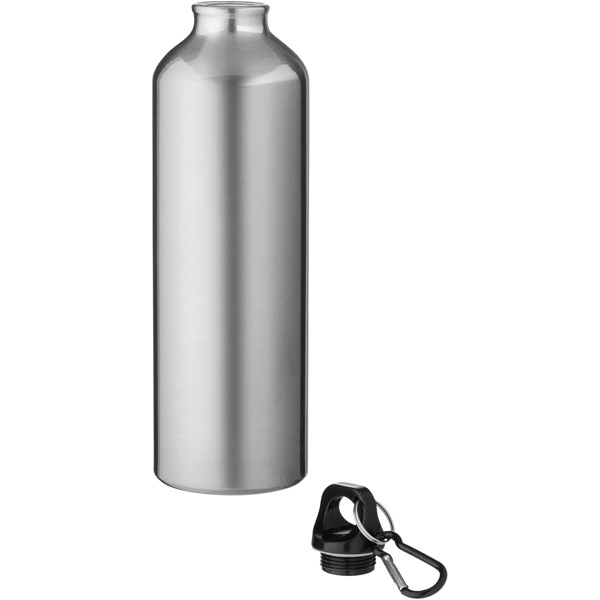 Oregon 770 ml RCS certificeret genvundet  aluminiumsflaske med karabinhager - Sølv