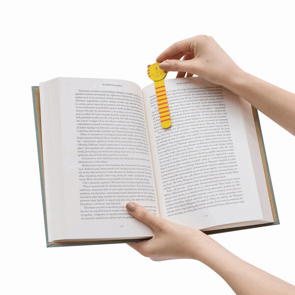 Wooden bookmarks 4-times assorted, price per piece FUNNY ANIMALS
