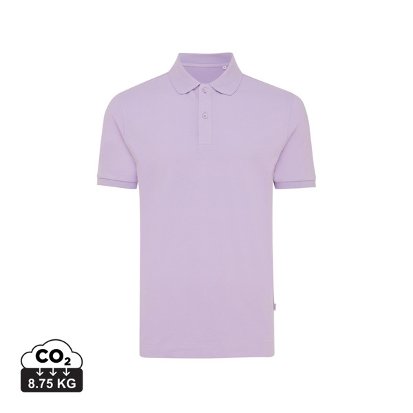 Polo en coton piqué et recyclé Iqoniq Yosemite - Lavender / XXL