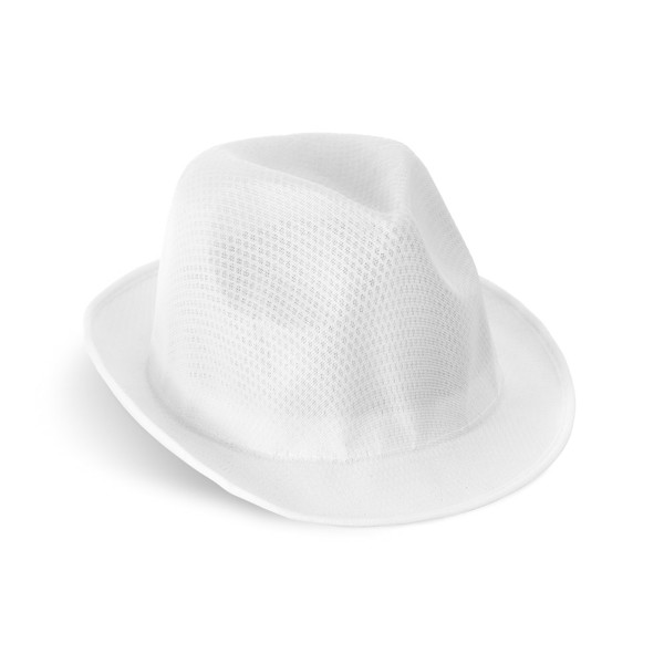 MANOLO. PP Trilby style hat - White