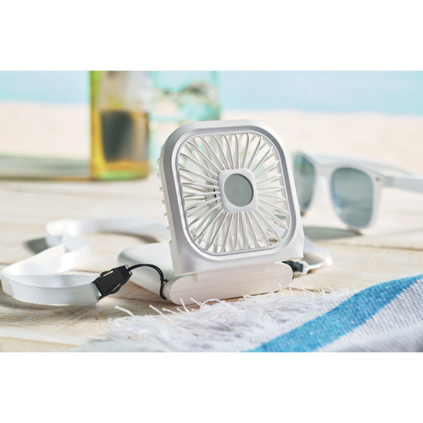 Standfan foldable desk fan, 3000 mAh power bank