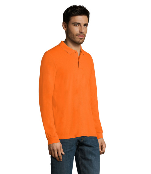 PERFECT MEN LSL POLO 180g Perfect Lsl Men - Arancione4XL