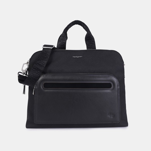 LUNGO | Geantă tote + RFID - Hedgren - Black
