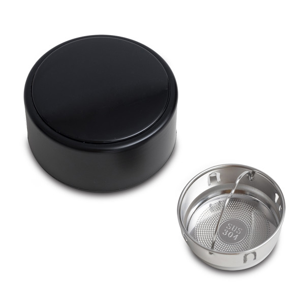420 ml Falco thermal mug with thermometer - Black