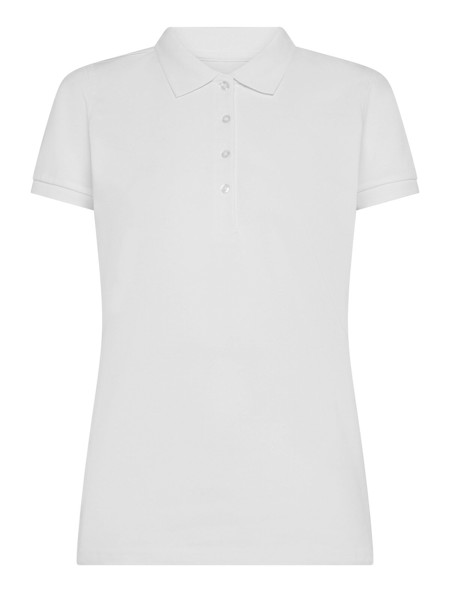 Ultrafit stretch polo women - White / M