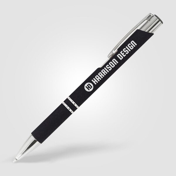 Stylo Crosby Métal - Noir / Jet d’encre 4 couleurs