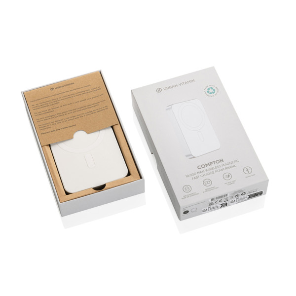 Urban Vitamin Compton  RCS plastic/alu 10.000 mah powerbank - Silver