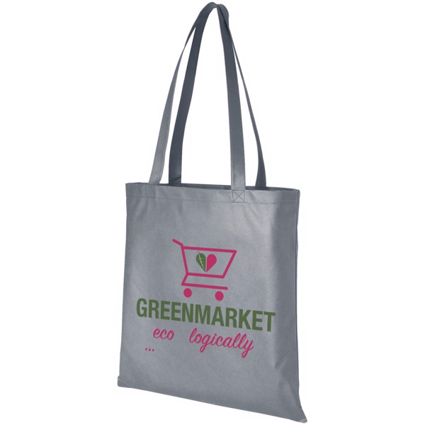 Zeus large non-woven convention tote bag 6L - Grey