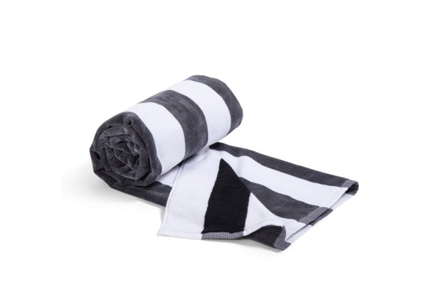 Lord Nelson Beach Towel 80x160 cm - White / Black