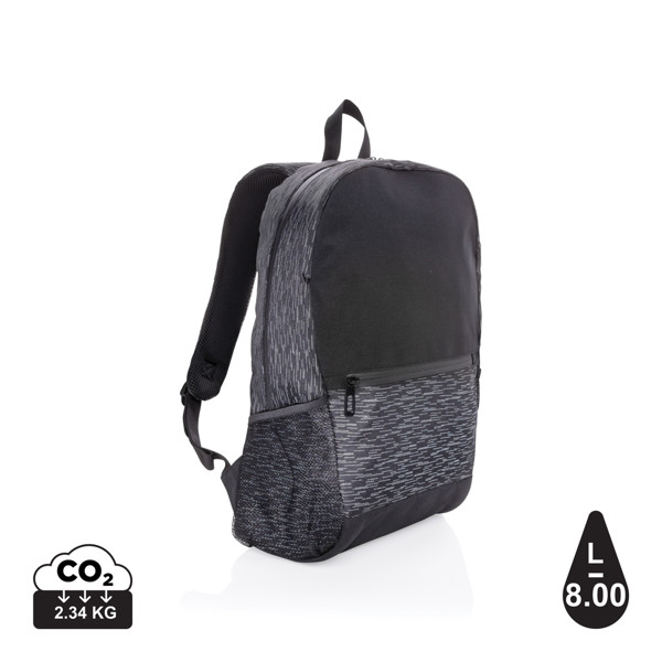 AWARE™ RPET Reflective laptop backpack